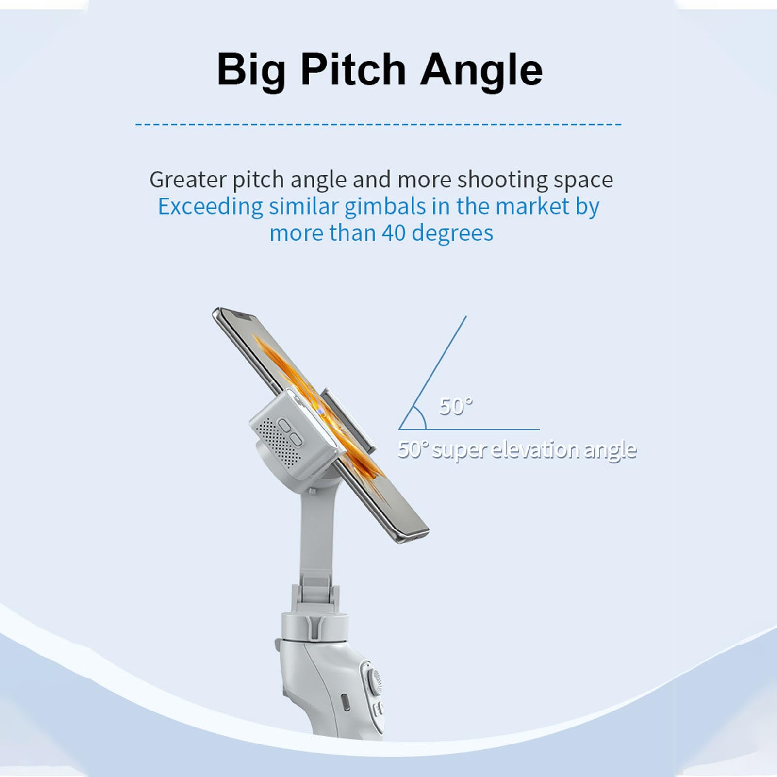 Kit Stabilizzatore Smartphone Registrazione Video Regolabile Pieghevole per Creatori di Contenuti ABS Materiale 280g Carico