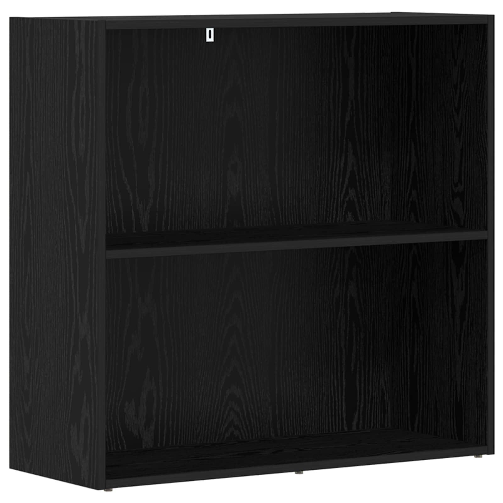 Libreria nera effetto rovere, 80 x 30 x 76,5 cm