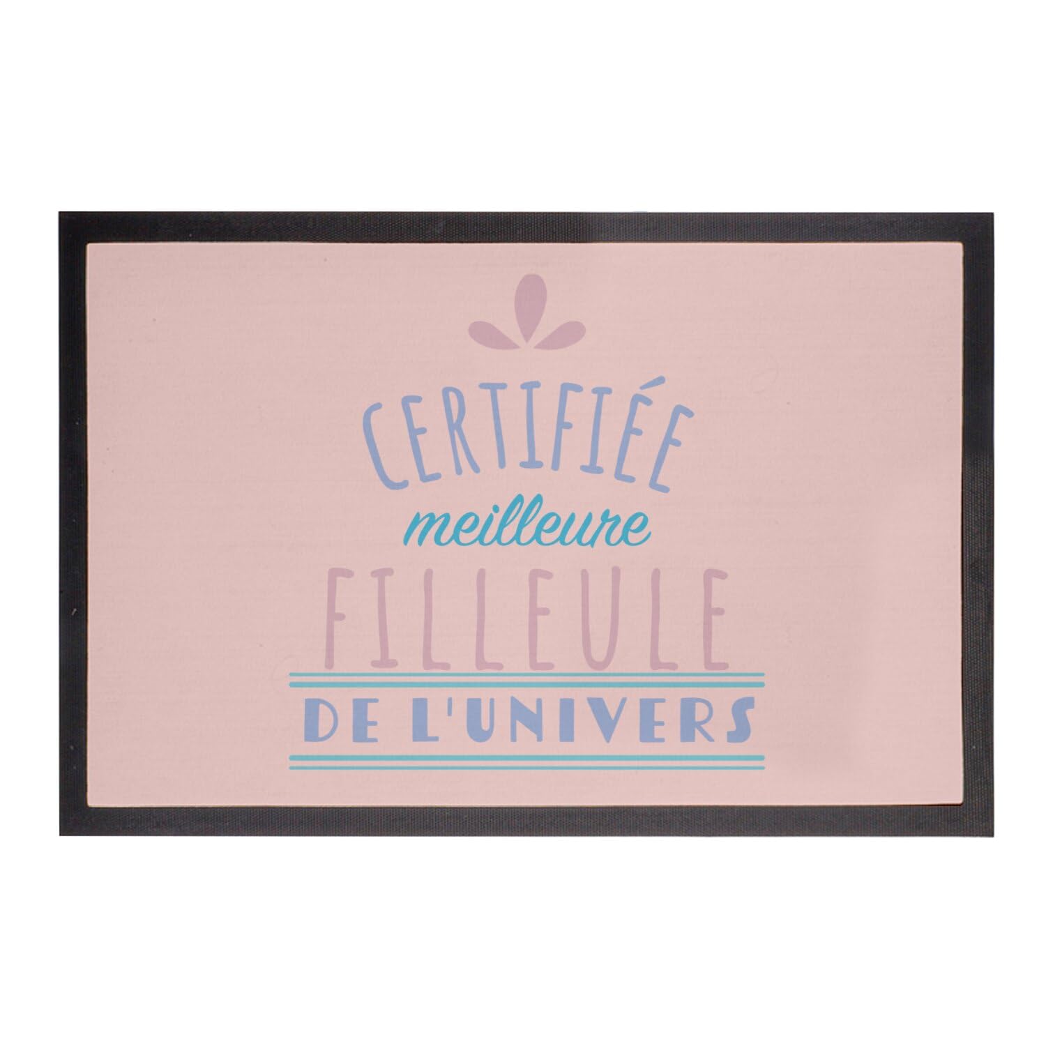 Paillasson Rose dimensions 75x50cm motif filleule univers