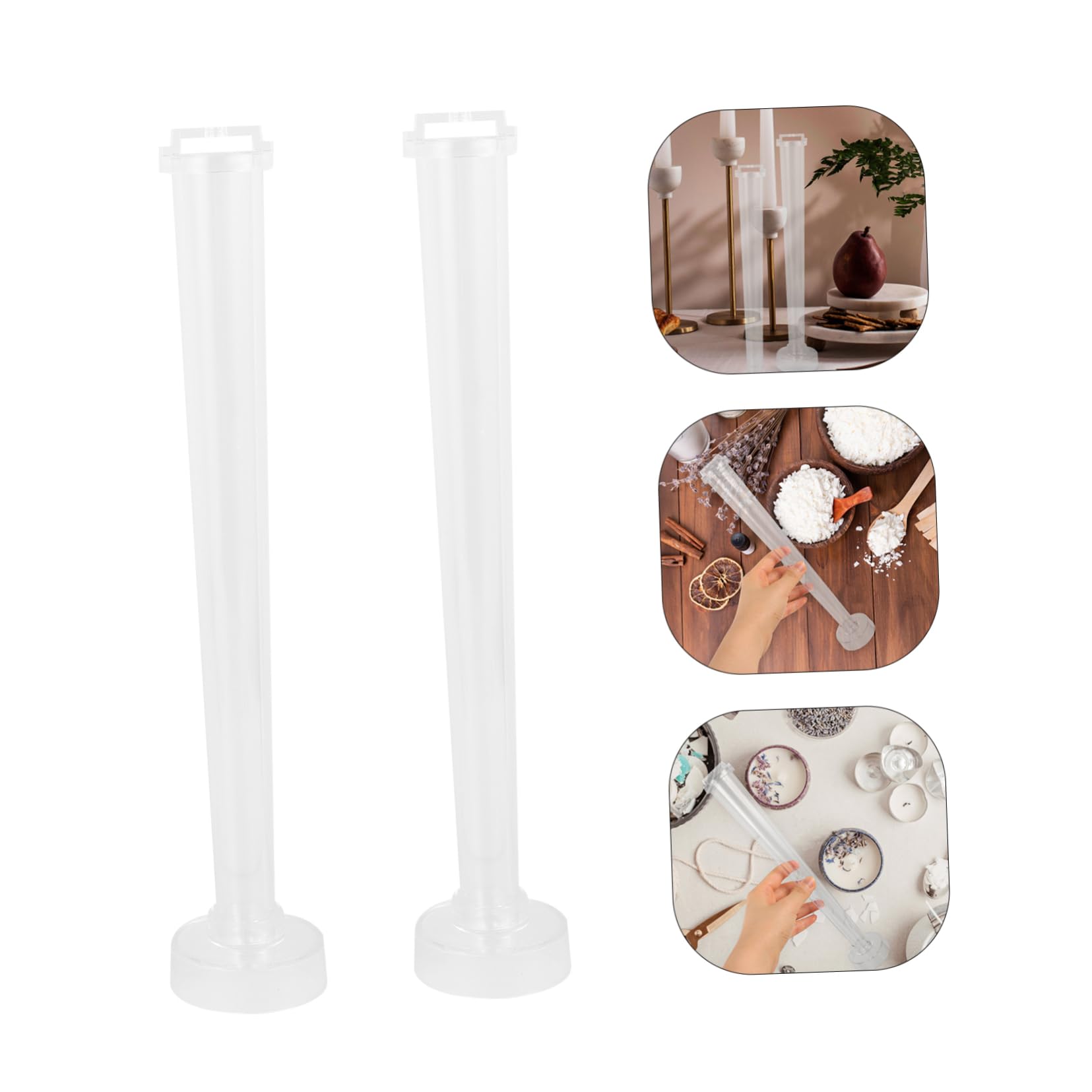 4piezas Molde De Tapered Para Moldes De Fundición De Aromáticas y Para Manualidades y