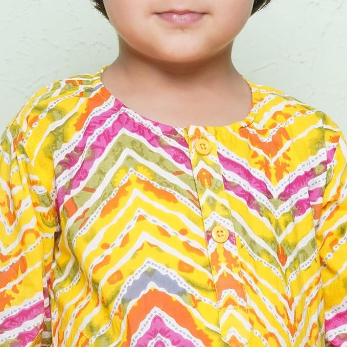 Image of AJ DEZINES Kids Ethnic Wear Pure Cotton Dhoti Kurta Set For Boys