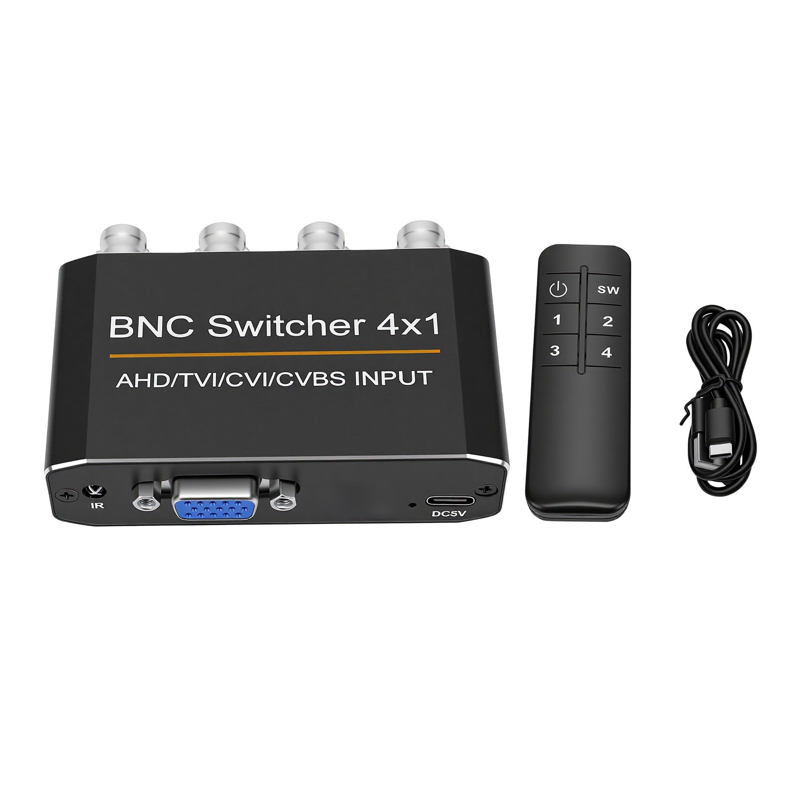 Cuifati 4x1 BNC z Wyjściem VGA 1080P dla Kamery Bezpieczeństwa