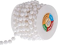 Vista 19 de Hilo de cuentas de perlas de mijo de 3 mm, cuentas de imitación de perlas para manualidades, guirnalda de cuentas de perlas, rollo de cuentas