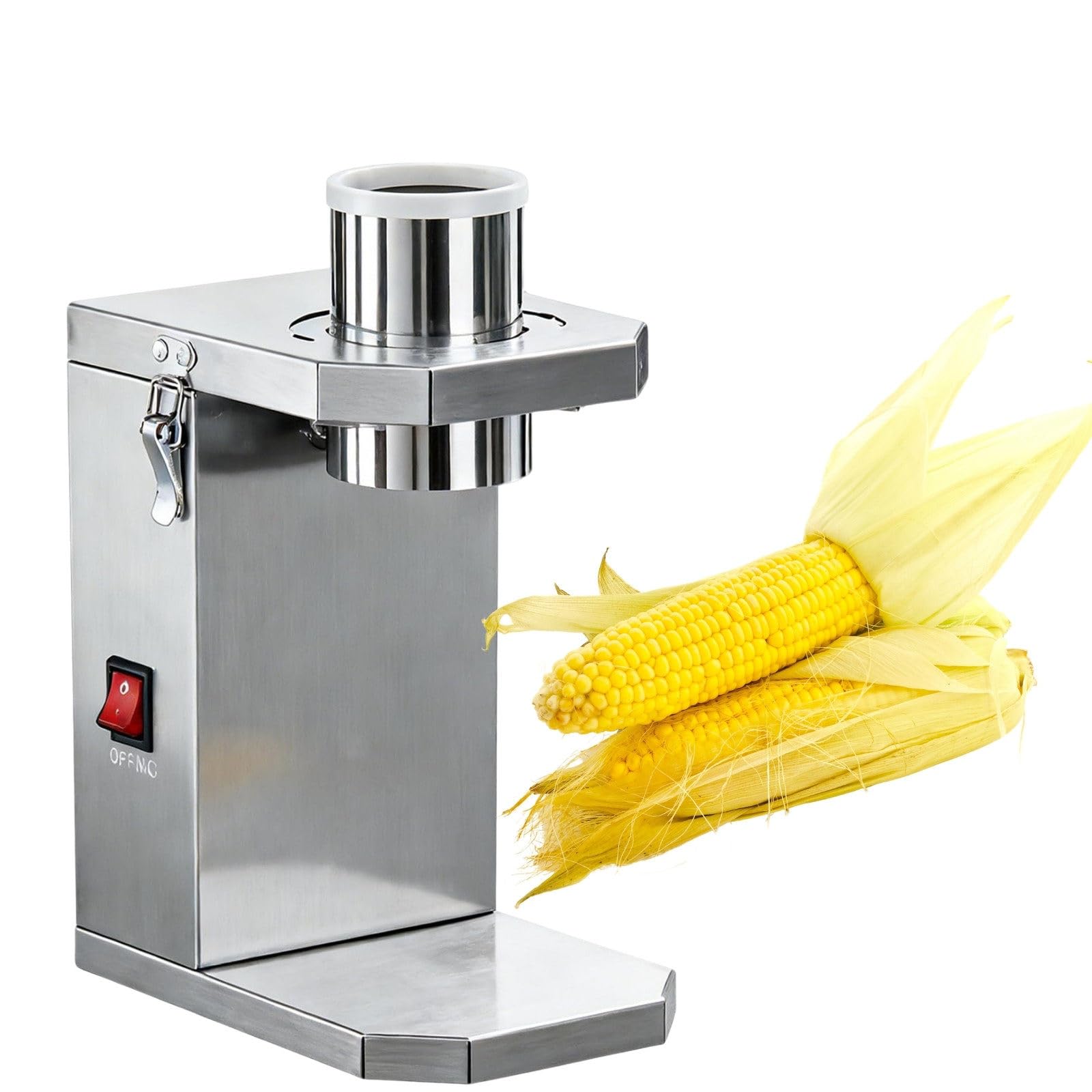 Sgranatrice Elettrica per Mais Fresco e Cotto | Sgranatrice Elettrica in Acciaio Inox, Facile da Smontare e Pulire per Cucine, Ristoranti e Fattorie