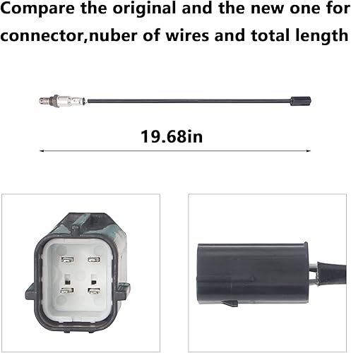 Miniatura 4 de 234-4380 Sensor de oxígeno O2, relación aire-combustible aguas abajo compatible con Altima Sentra Maxima Murano Rogue Quest G37 1 pieza