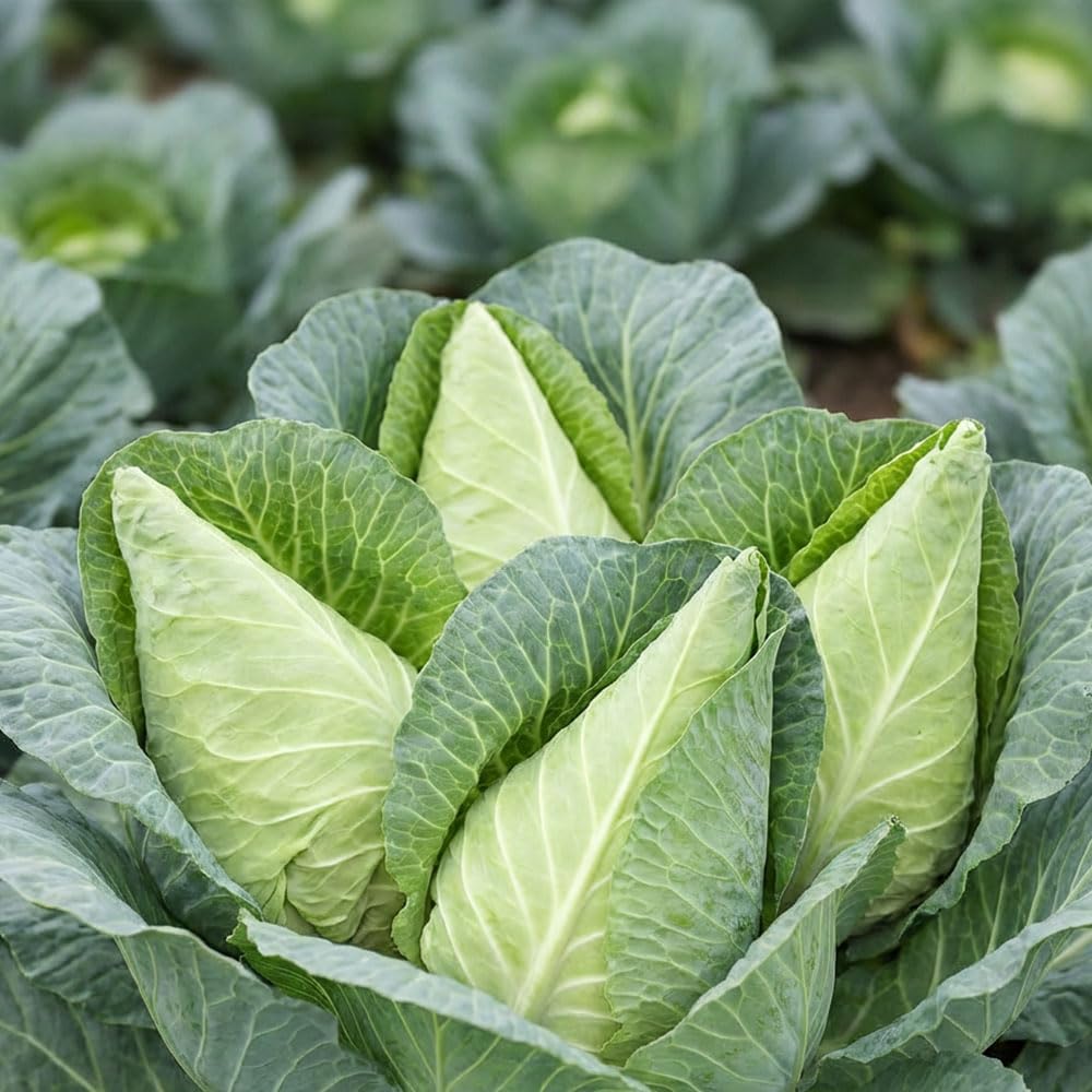 Organic Cabbage Deadon F1 Seeds – Autumn Winter Cabbage – Sweet Flavour January King Type – Hardy Outdoor Vegetable – Grow Your Own Kitchen Garden