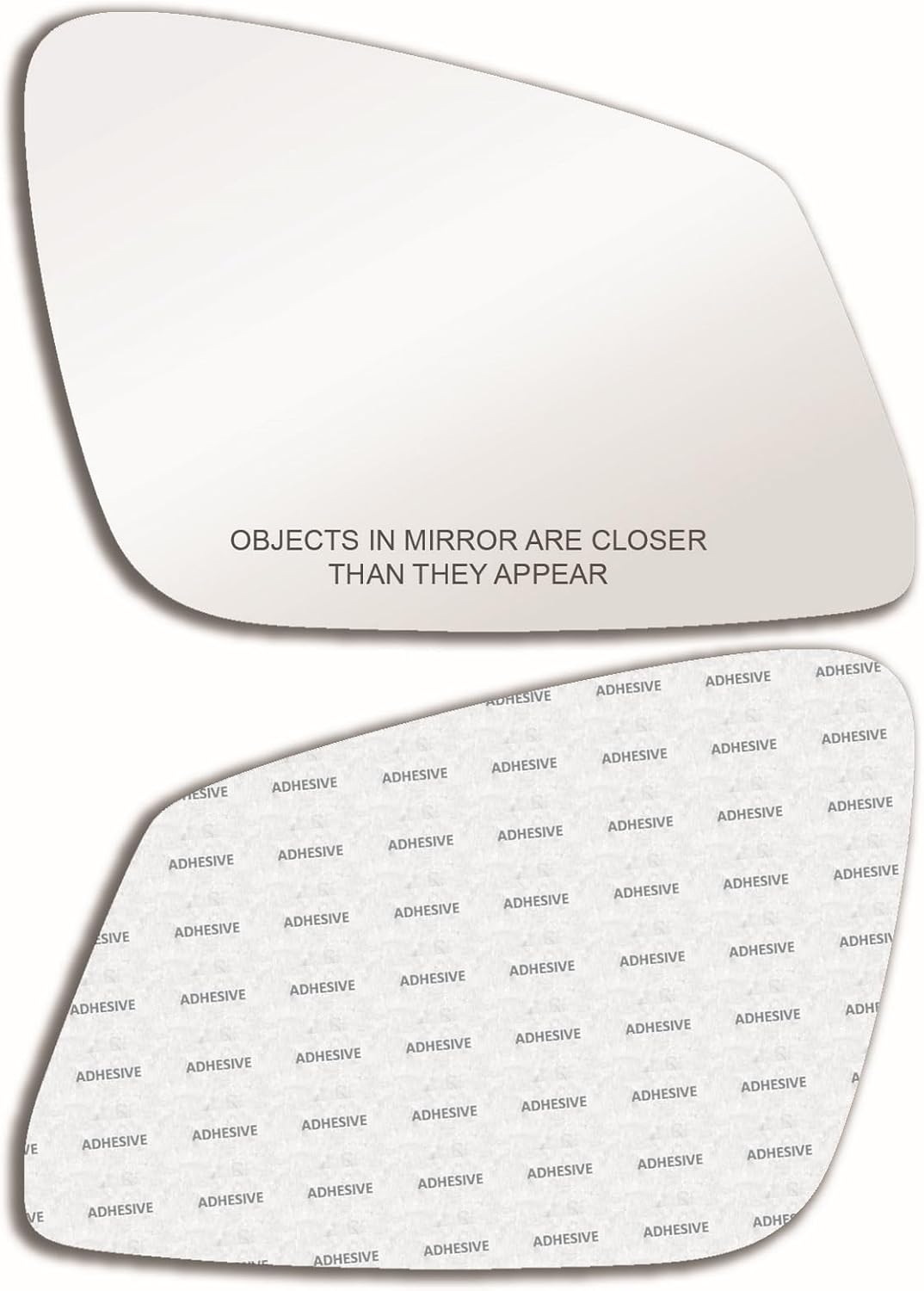 New Convex Mirror Glass with Full Size Adhesive For BMW Various Models Passenger Side View Right RH - Check size in description.