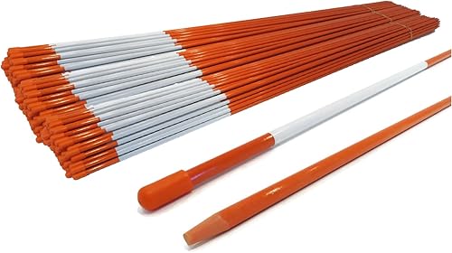 Marcadores de entrada, quitanieves, nieve, de fibra de vidrio reflectante, color anaranjado, Anaranjado encendido