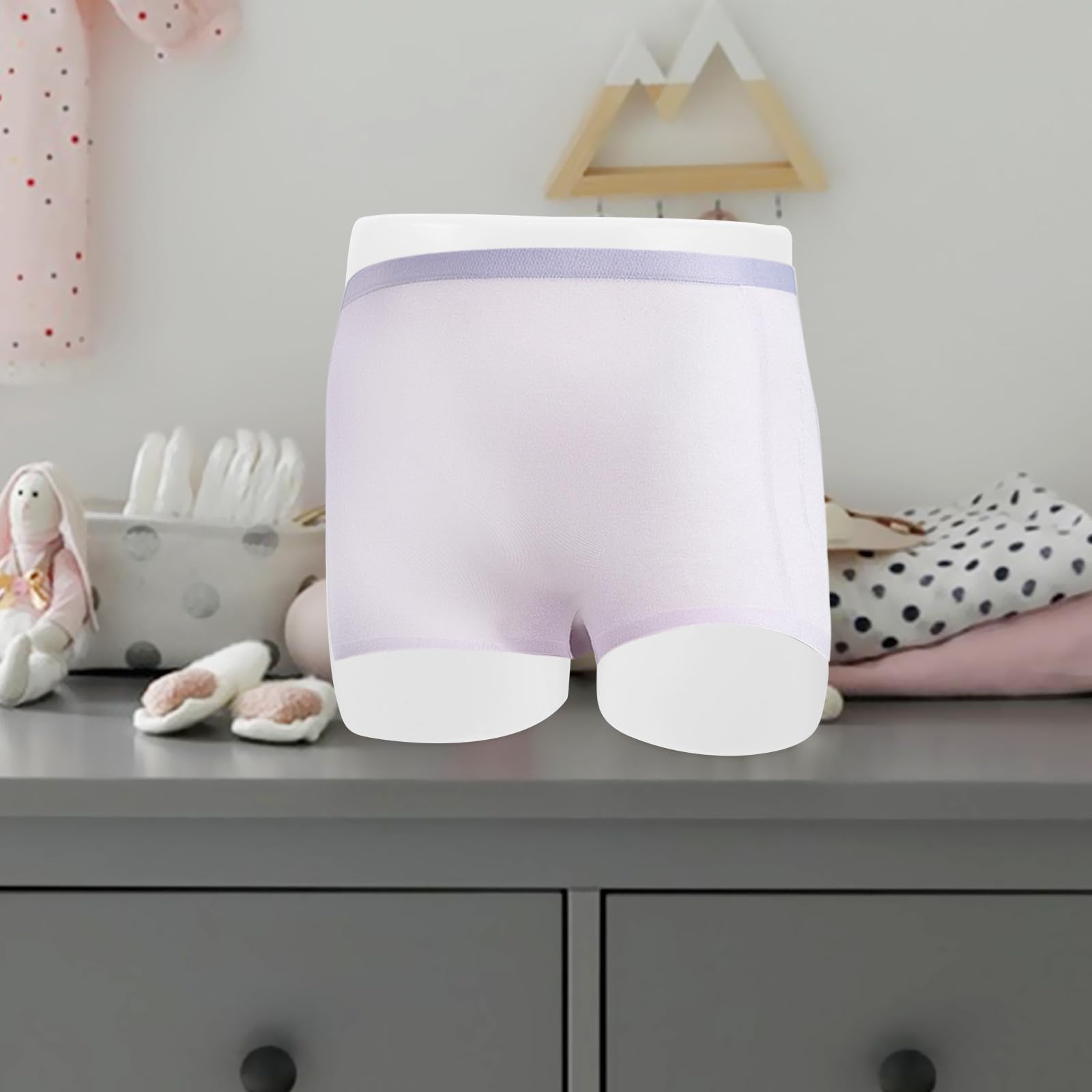 Veemoon Présentoir Plastique Blanc pour sous-vêtements Garçon et Filles, Mannequin Spécial Forme pour Exposer Slips et Caleçons à Domicile, Finition Délicate et Maintien sans Plis