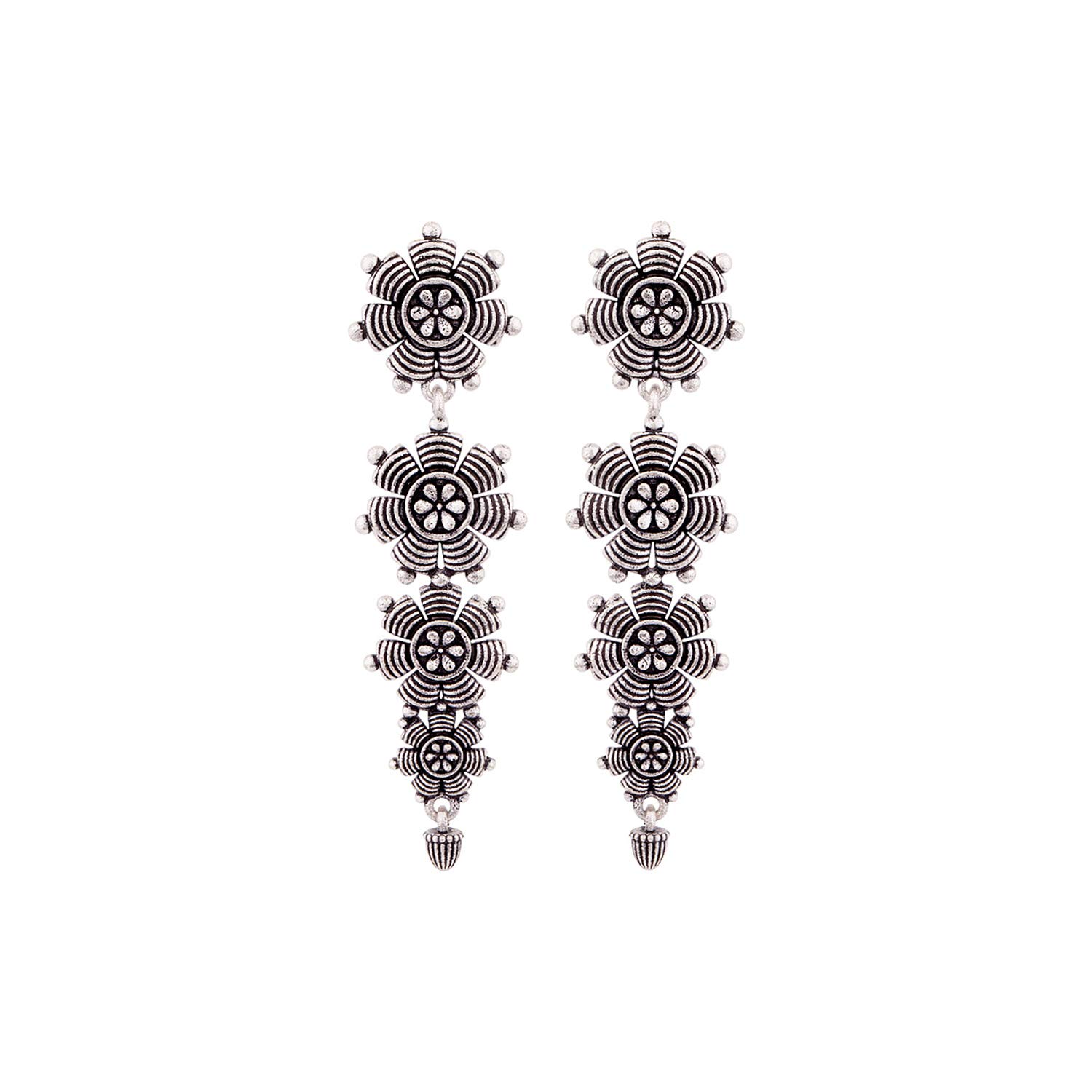 Voylla Nayantara Tribal Layered Drop Earrings (B083GVQC4F) Amazon Price History, Amazon Price Tracker