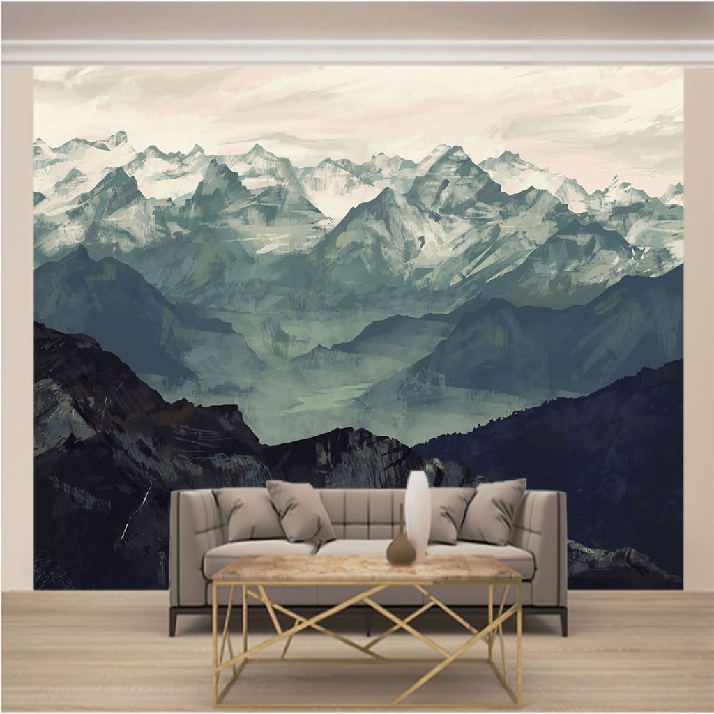 Trompe l'oeil 3d papier peint mural toison grand format XL salon moderne