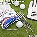 BAIRBRE Golf Tees 3 1/4'' Plastic Golf Tees with Big Cup 50pcs USA American Flag Golf Tees Unbreakable Golf Tees Transparent Reduce Side Spin and Friction Long Golf Tees Golf Accessories for Men