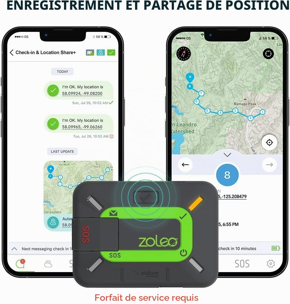 ZOLEO Kit de communication satellite avec support