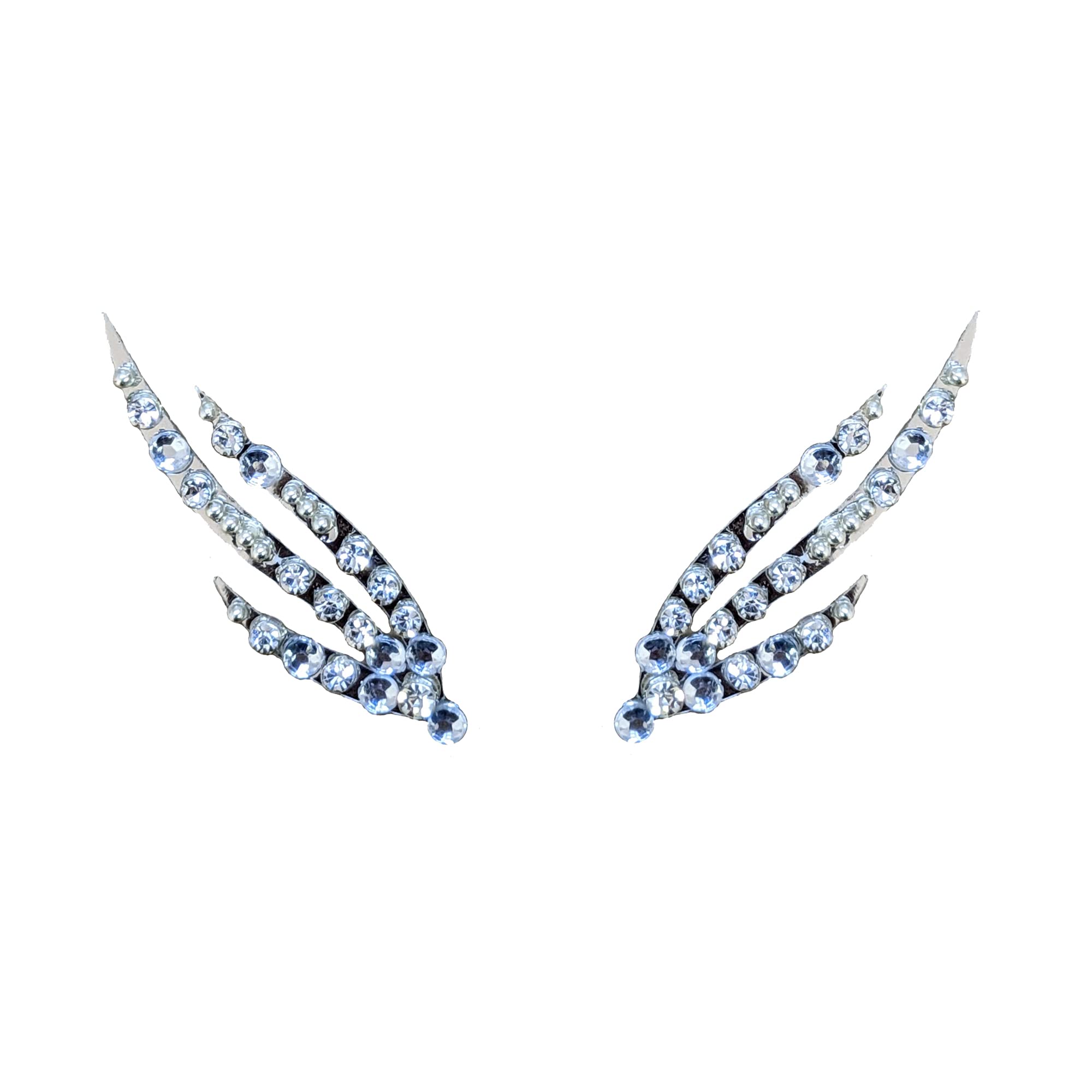 Comet Busters Face Gems Rave Eyes Decoration, Eye Jewels, Eye bindi (Silver) (EYEJEW028)-image-10