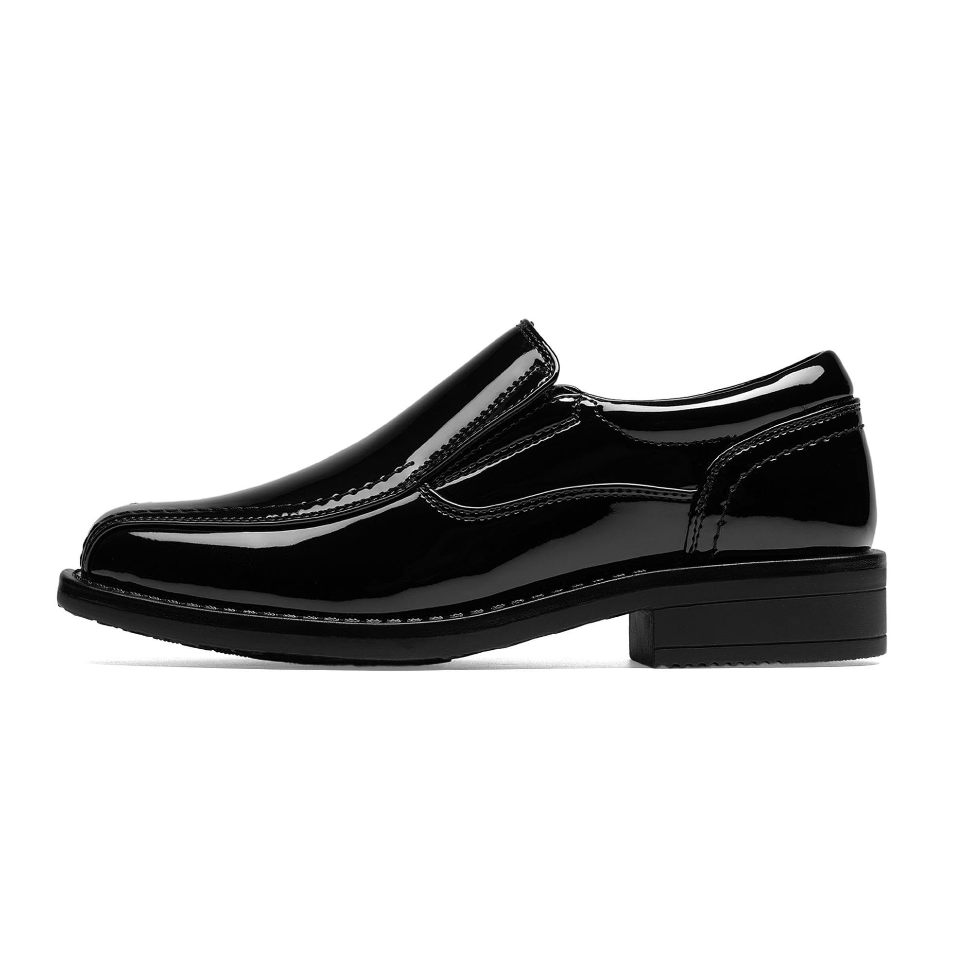 Bruno Marc Buty chłopięce wsuwane mokasyny buty ślubne, czarne, 9 maluch