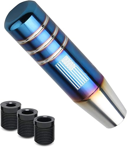 ZKFAR 1 perilla de palanca de cambios con diseño de bandera estadounidense, perilla de palanca de cambios de metal, perilla de cambio automático,