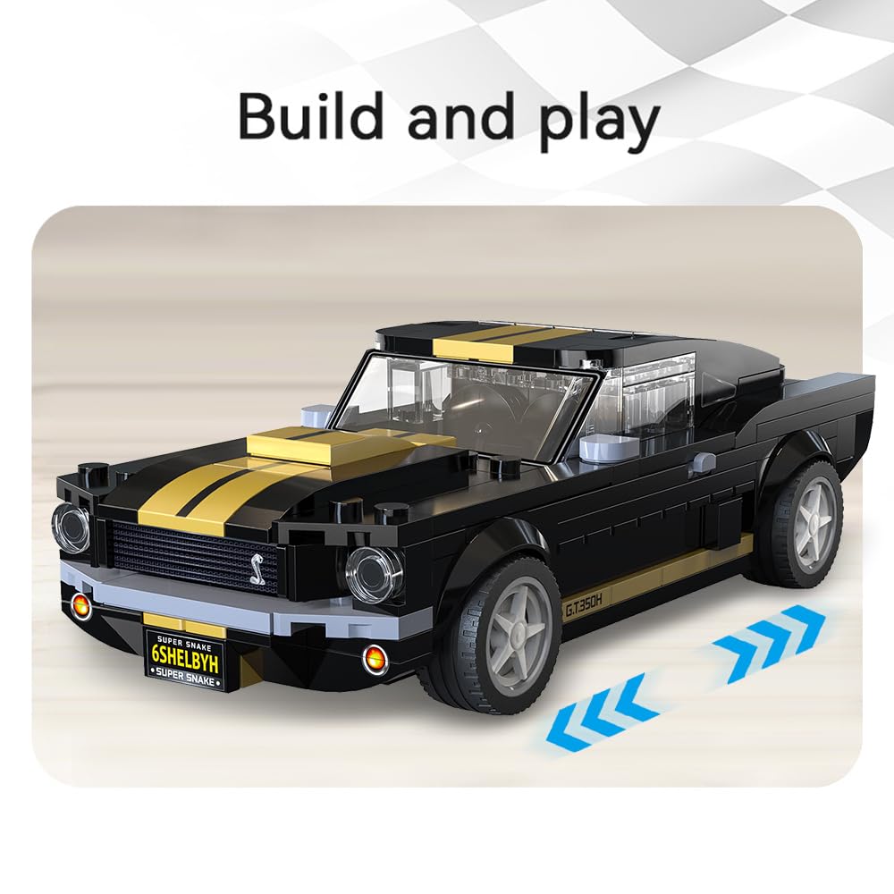 Amazon.com: CaDA C55034W Shelby GT 350H Mustang Black Supercar