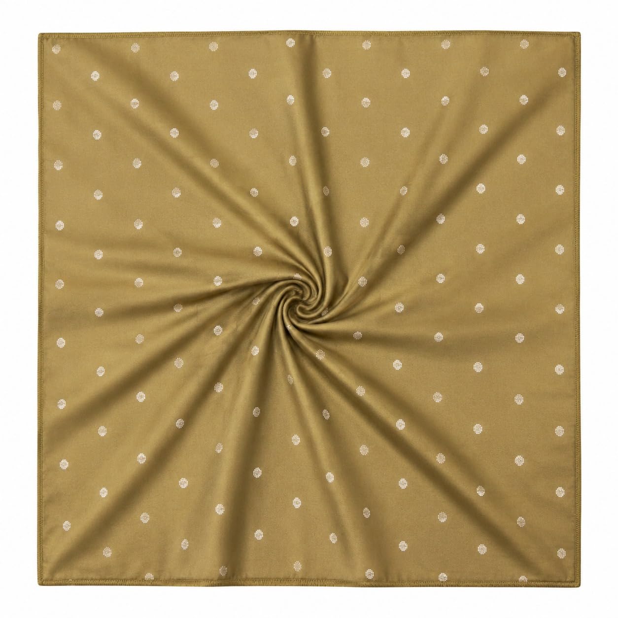 jay paras tex fab Taffeta Soft Silk Butti Fabric with Golden Zari Butti Work for Kurti, Lehenga & Blouse, Metallic Brown/Olive, 3 Metres Unstitched-picture-10