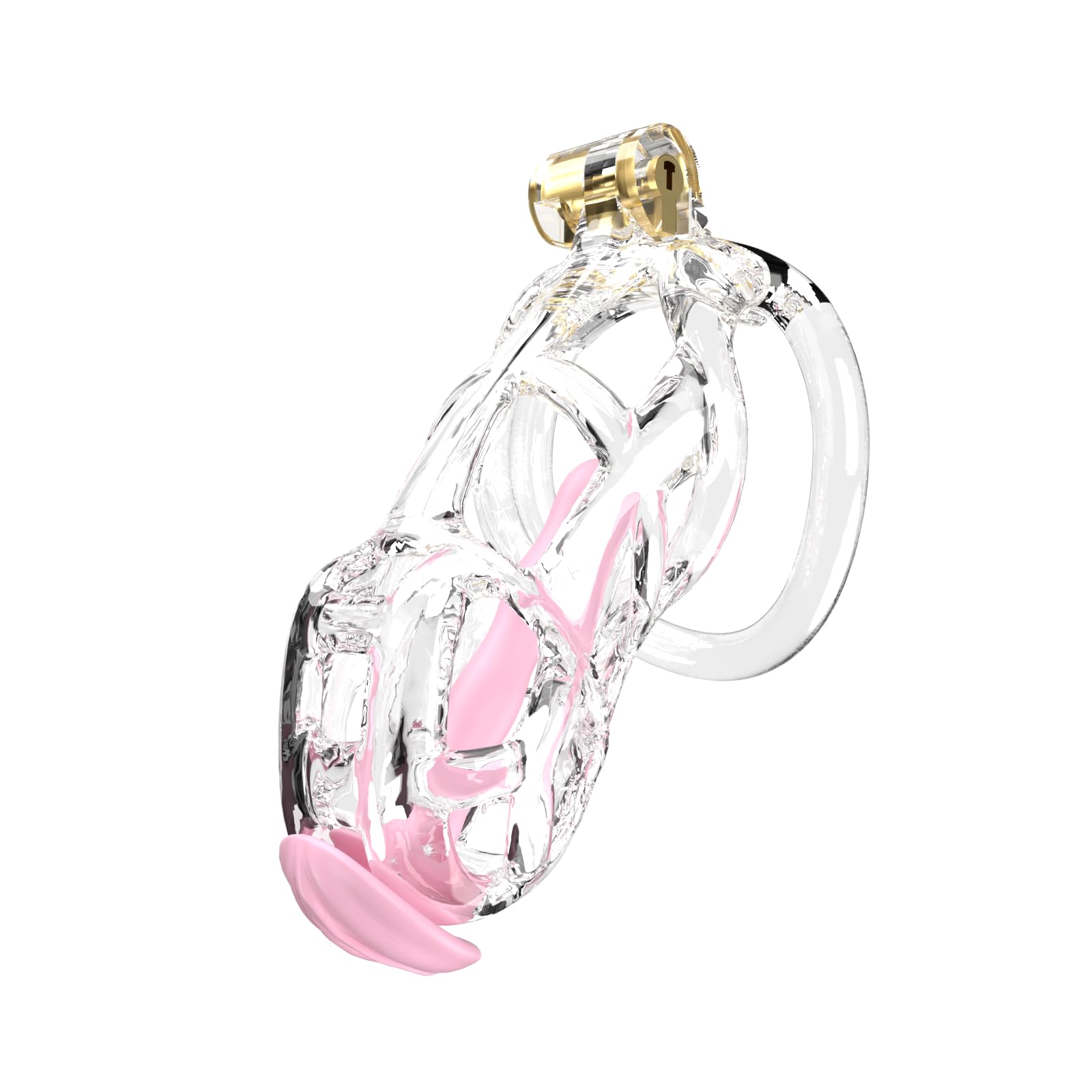 Cobra Transparent Chastity Devices Large Penis Cage Sissy Men L Transparent