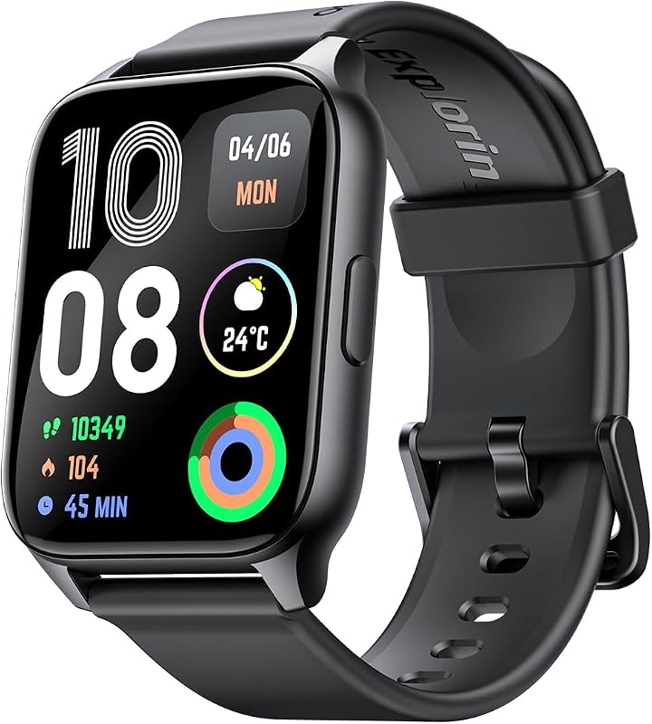 Oraimo Watch 4 Plus Bluetooth Calling Smartwatch - Black