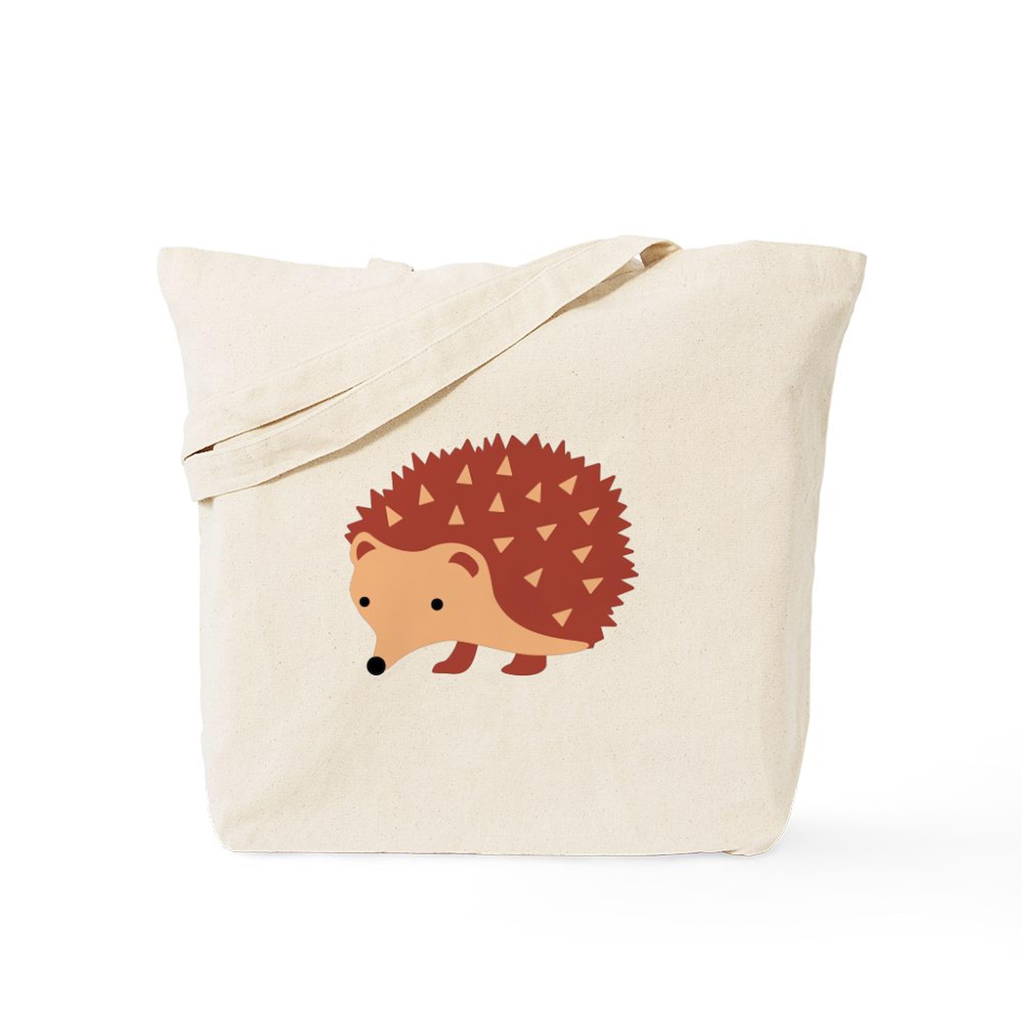 CafePress Hedgehog Love Canvas Tote Bag - Reusable Natural Shopping Bag (Choose Small Or Medium Size) - View #7