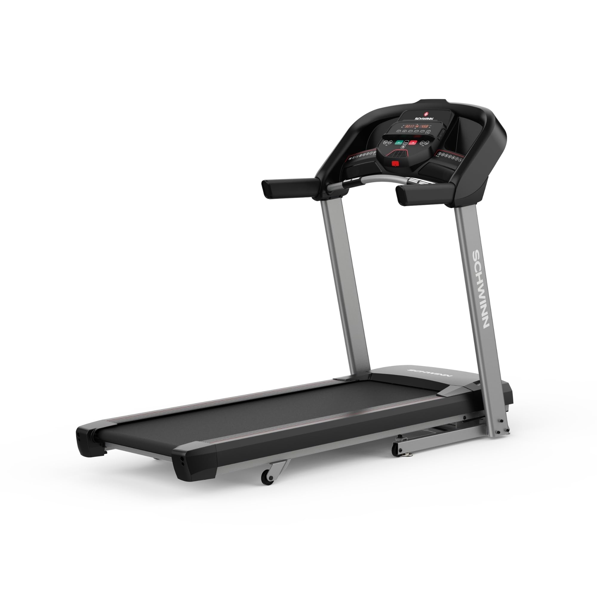 SCHWINN FITNESS SFT4.1 FOLDING FULL-SIZE TREADMILL – QUIET MOTOR, 18 KM/H SPEED, 10% INCLINE, 140 × 50 CM DECK, BLUETOOTH SPEAKERS, ZWIFT KINOMAP PELOTON APP COMPATIBLE