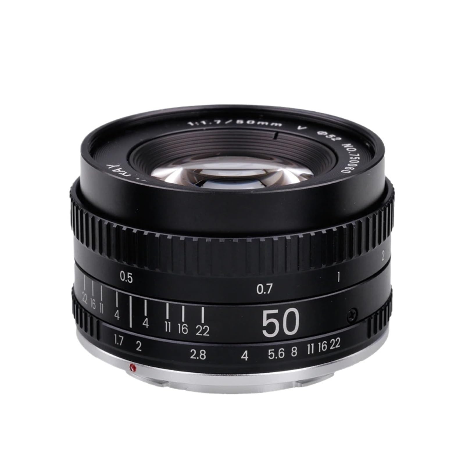Compatibile con obiettivi a focale fissa full frame Canon, EOS EF, F1.7 V | Obiettivo manuale full frame F1.7 Gen V da 50 mm, ampia apertura, compatibile con innesto EF F(Package2,EF)