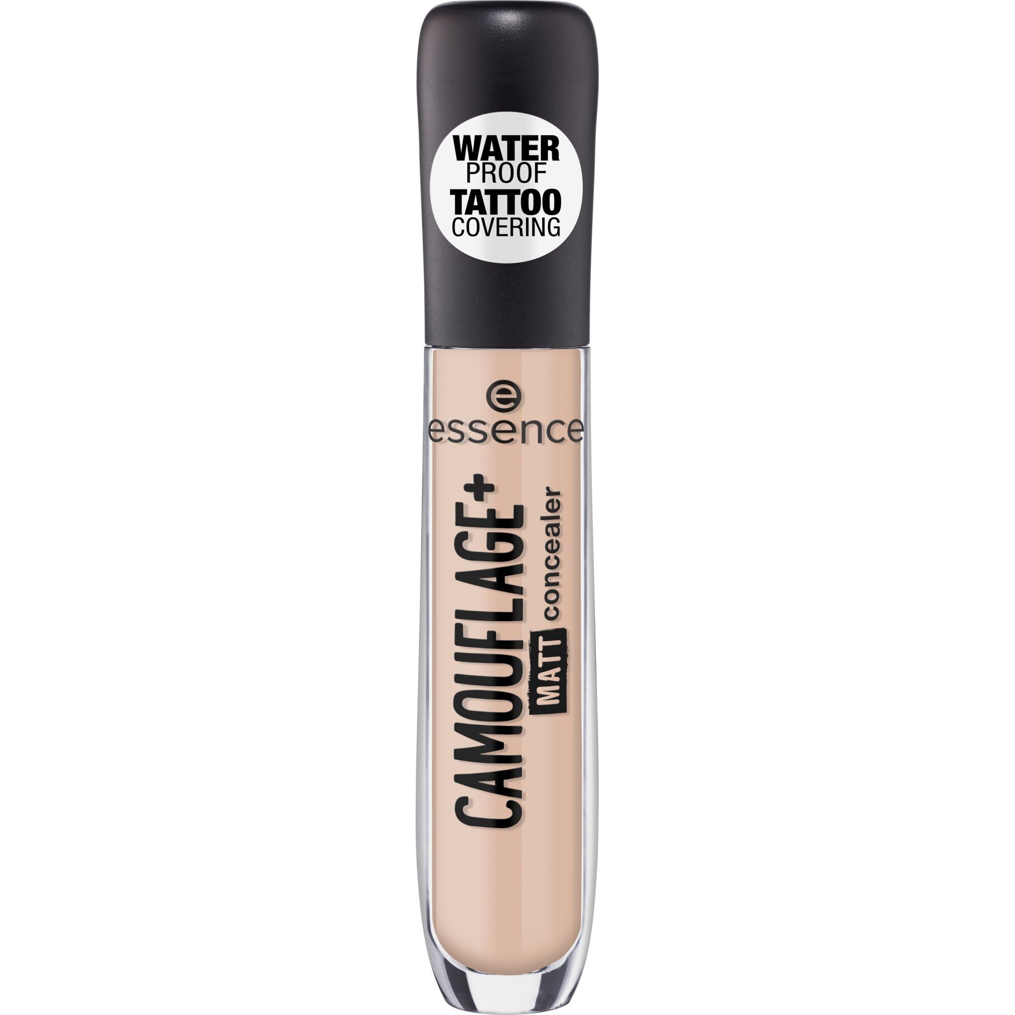 essence CAMOUFLAGE+ MATT concealer, Nr. 26, Nude, mattierend, matt, vegan, ölfrei, wasserfest, ohne Alkohol, 1er Pack (5ml)