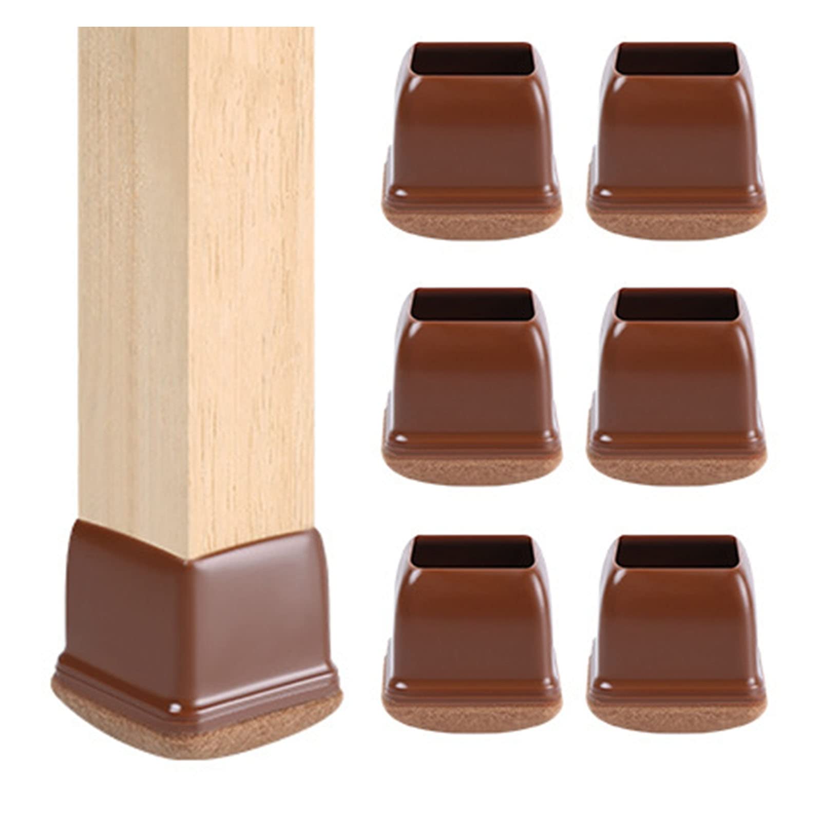 40pcs Protection Pied De Chaise En Silicone, Couvre-Pied De Meuble
