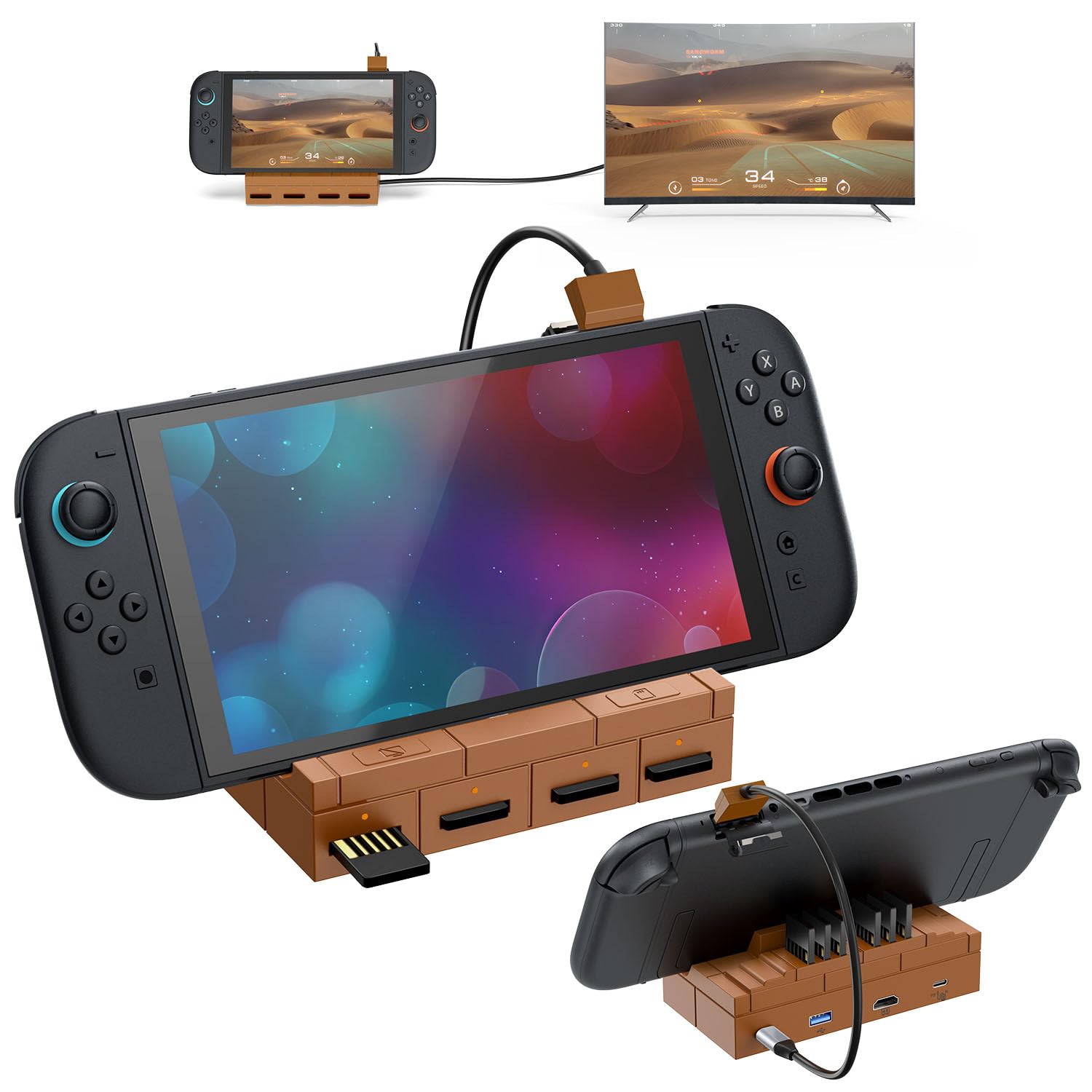 Amazon.com: Switch 2 TV Dock with 4K/60Hz HDMI 2.0A Adapter, USB