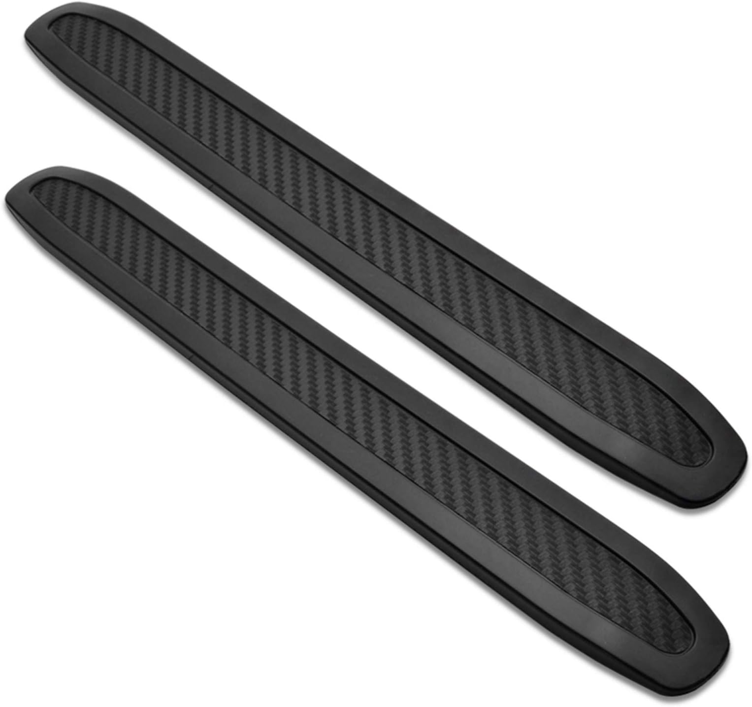 runmade Black Anti-Collision Patch Bumper Guard Strip Anti-Scratch Bumper Protector Trim Universal for Cars SUV Pickup Truck (2 Pack)
