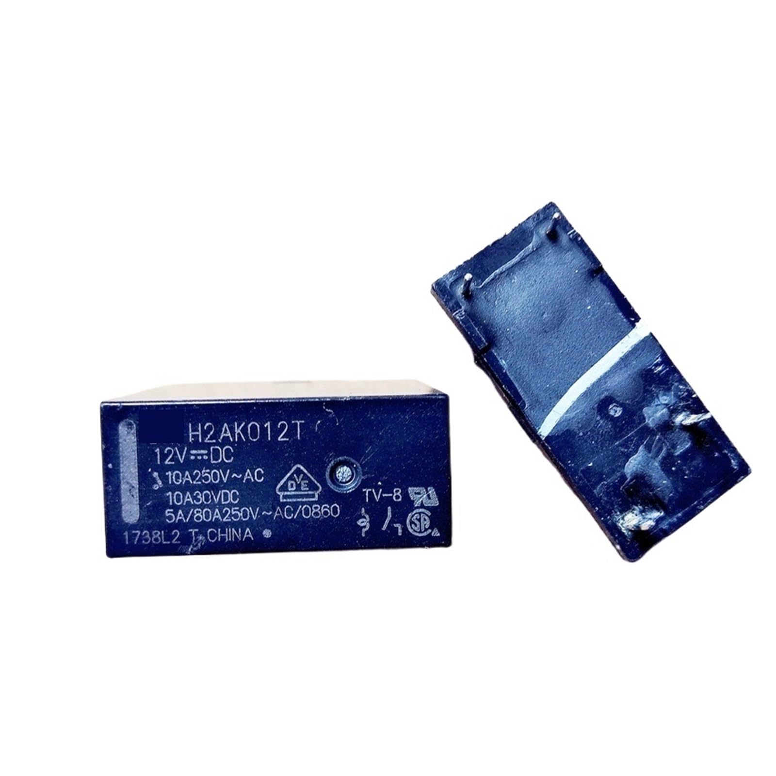 YLQUXEUV H2ak012t 12VDC 12V relay 4-pin
