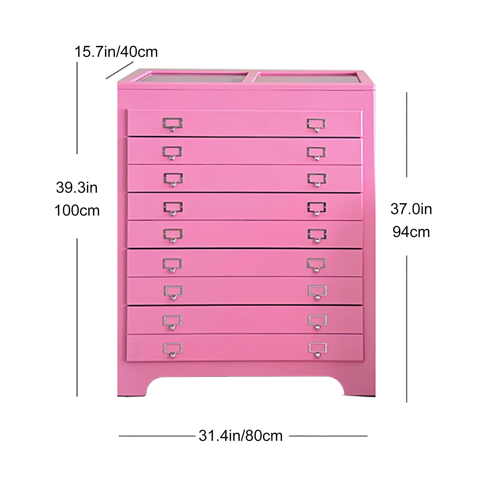 WZFPXIGWE Jewelry Box 9 Layer, Jewelry Armoires for Women, Watch Organizer Jewelry Armoire for Necklace Earring Ring Bracelet Jewelry Organizer(Yellow)