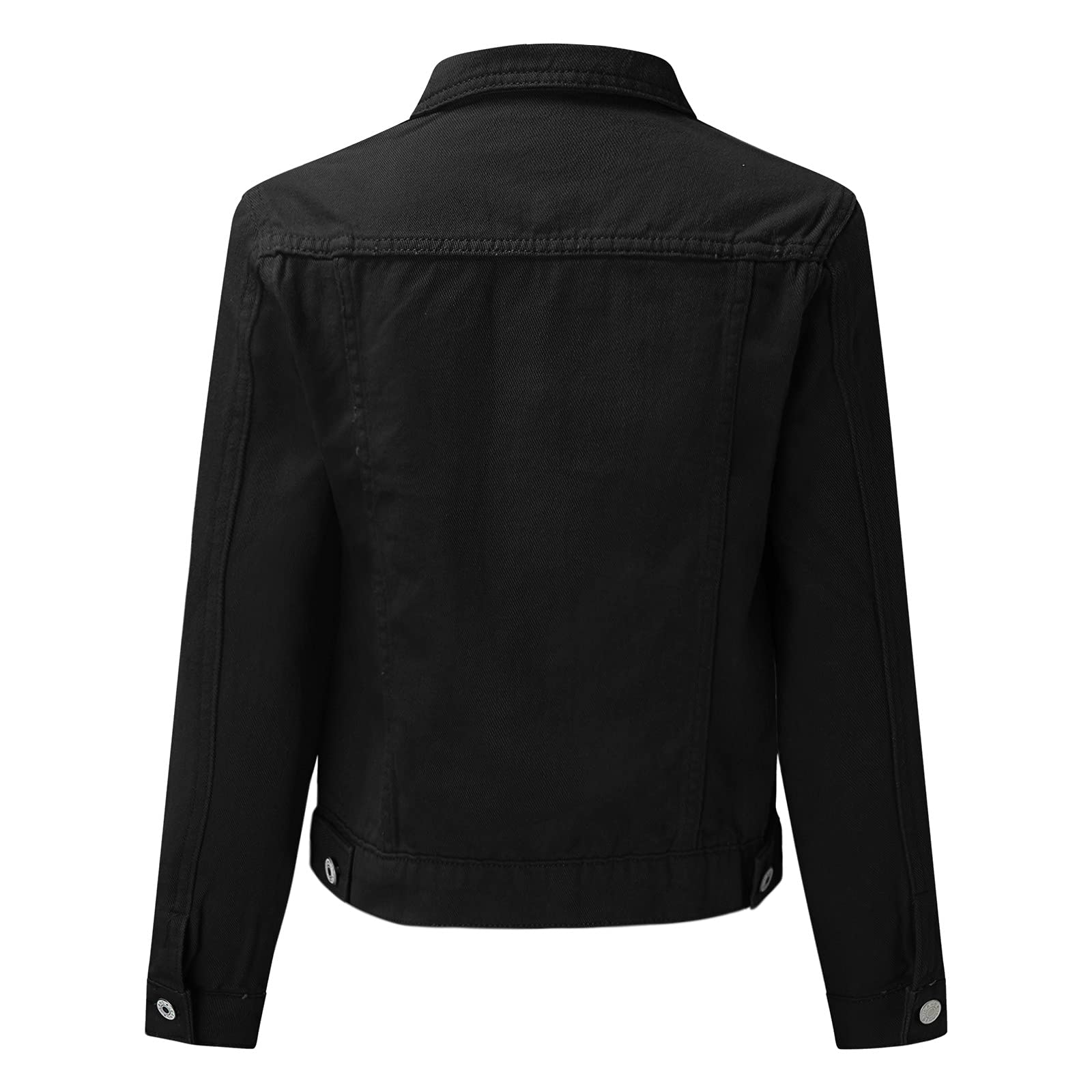 Veste en jean élégante pour femme - Blanche - Boléro noir - Taille 50 - Pour mariage - Veste d'été légère - Stretch - Courte - Blanche - Pour femme - Printemps été
