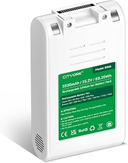 CITYORK 25.2V 3500mAh Vacuum Cleaner Battery for Xiaomi G9 G9 Plus G10 G10 Plus Replacement Battery for Dreame Battery Vacuum Cleaner R10 R10 Pro, T10, T20, T20 Pro, V12S, V16S Vacuum Cleaner