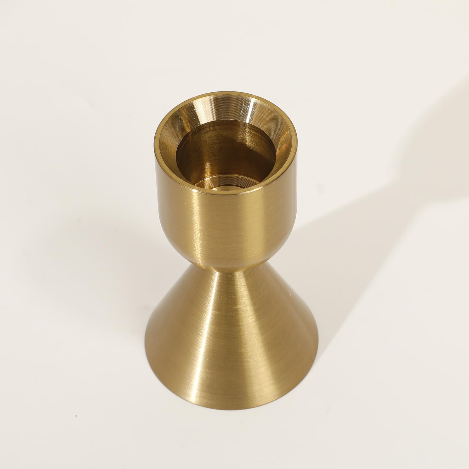 Kerzenständer Kupferfarbene Kerzenhalter for Zuhause, Eisen, dekorative Ornamente, Hochzeit, Fotografie, Modellzimmer, Tisch, Requisiten, 3-teiliges Set