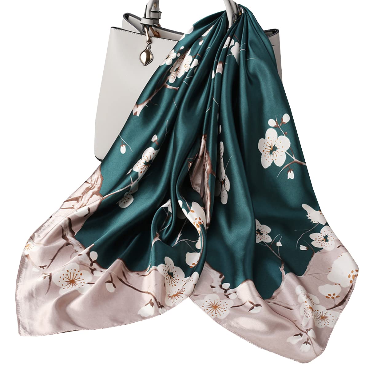 Sciarpa Square Scialle Da Donna Elegante Calda Stole Sensazione Di Seta