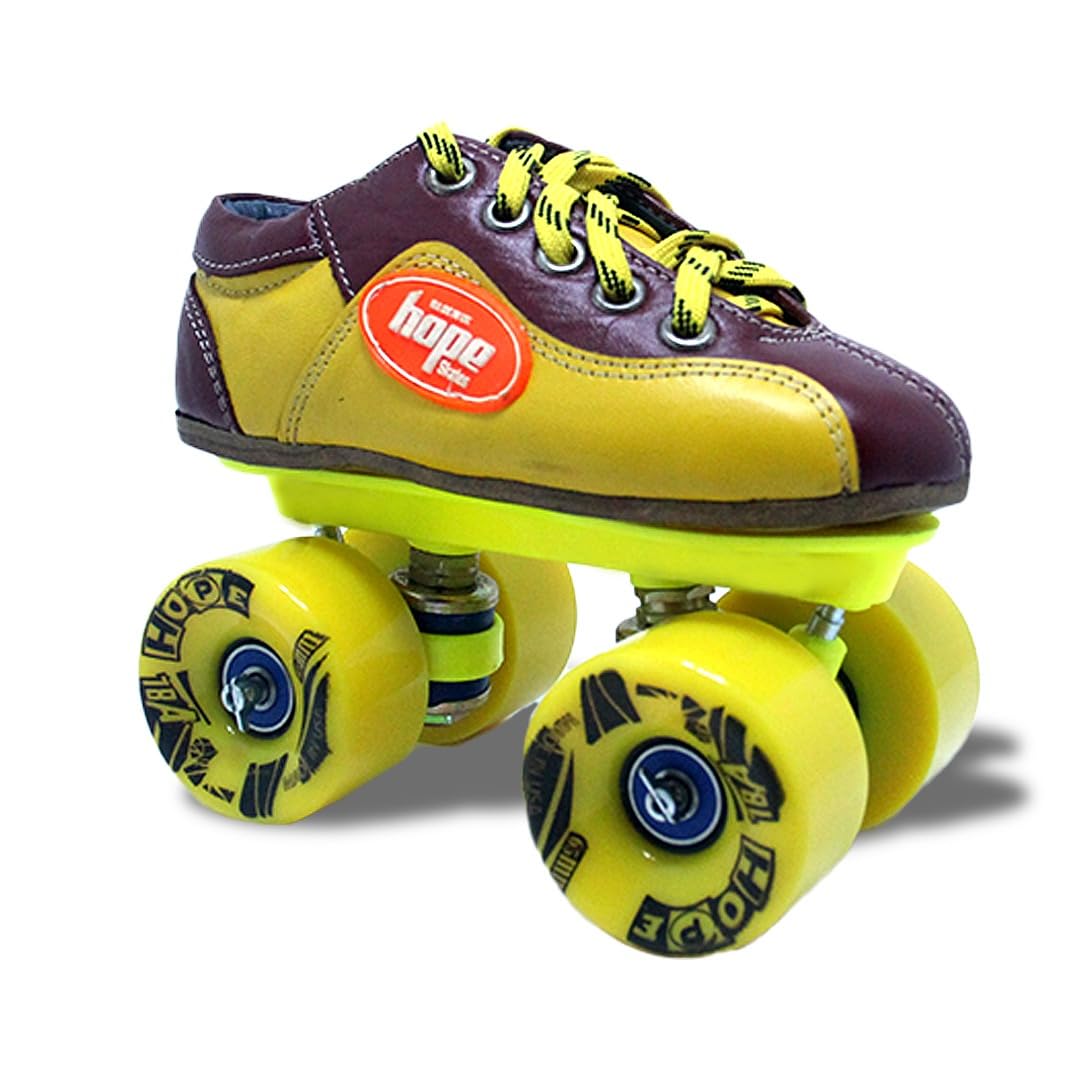 Hope Rollo Fix Body Quad Shoe Skate-(Junior 8 to Big 11) with Nylon Frame, Grain Leather Shoes Premium Roller Skates. (1) (B0D7C8L194) Amazon Price History, Amazon Price Tracker