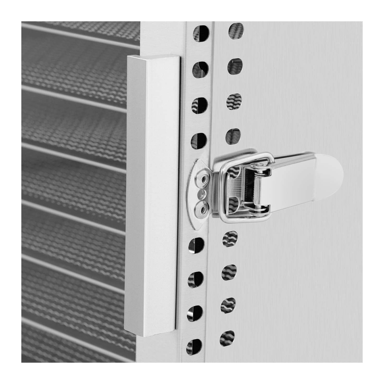 Royal Catering Déshydrateur Alimentaire Séchoir D Aliments D'Aliments De Nourriture RCDA-500/45S (800 W, 20-90 °C, 12 Étages, Minuterie 0,5-24 h, Inox)