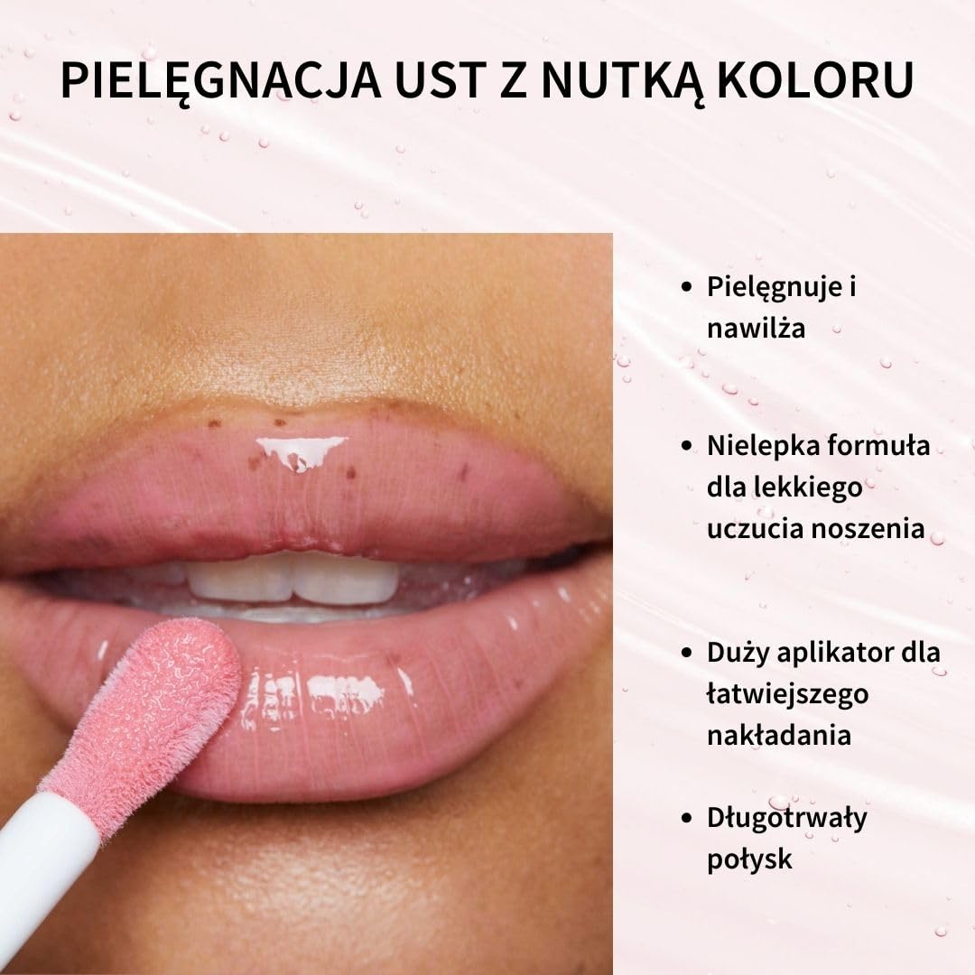 Fleeky Glowy Lip Oil – naturalny i pielęgnujący olejek do ust – pielęgnacja ust na cały dzień – lekki i niekleisty – melon Pink, Peach Pink, Berry Red (Berry Red)