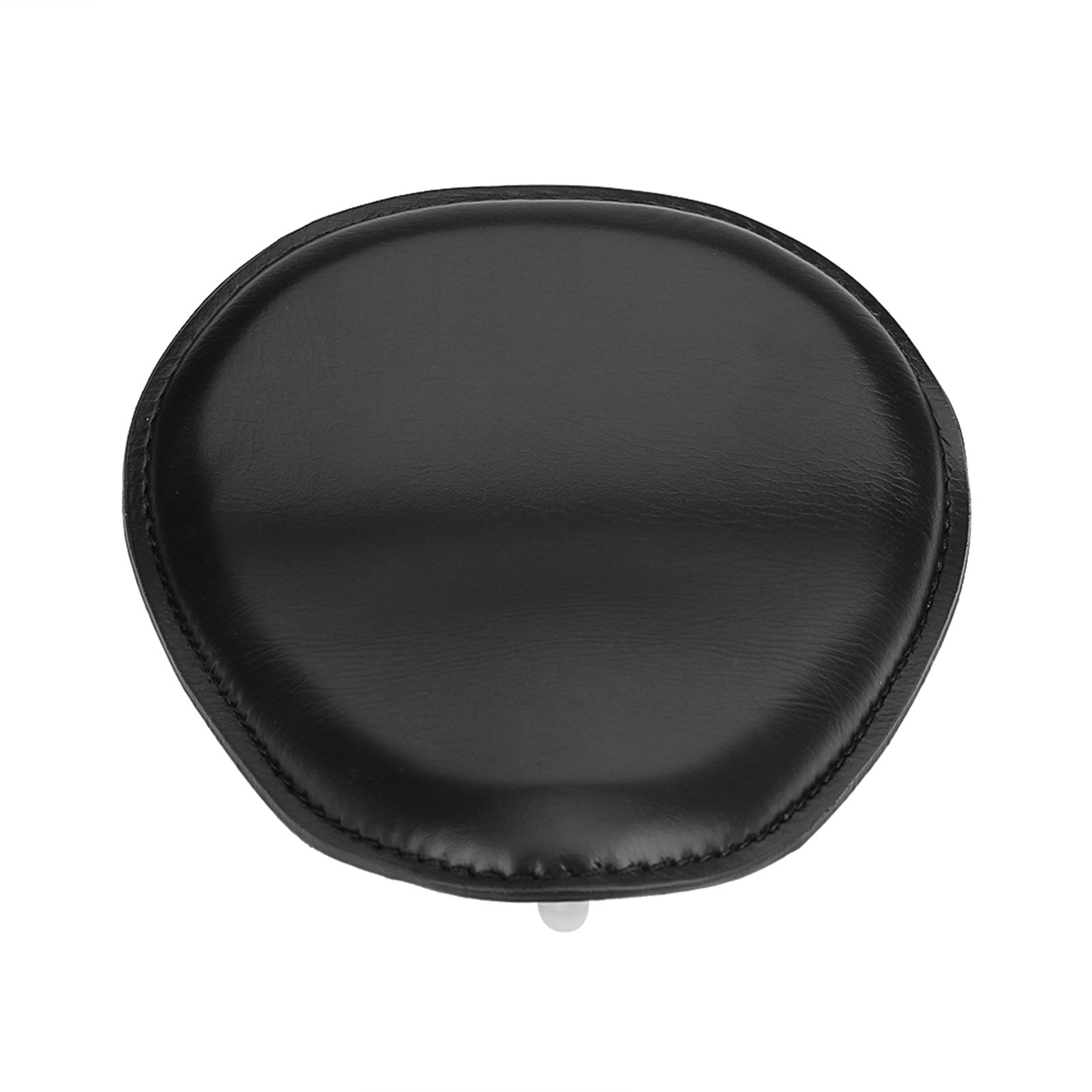 Bobber Sitz, Motorradsitz 7,6 Cm Motorrad-Solositz aus Schwarzem Leder mit Federhalterung für Chopper Bobber Custom, Sitzhalterung für Motorräder