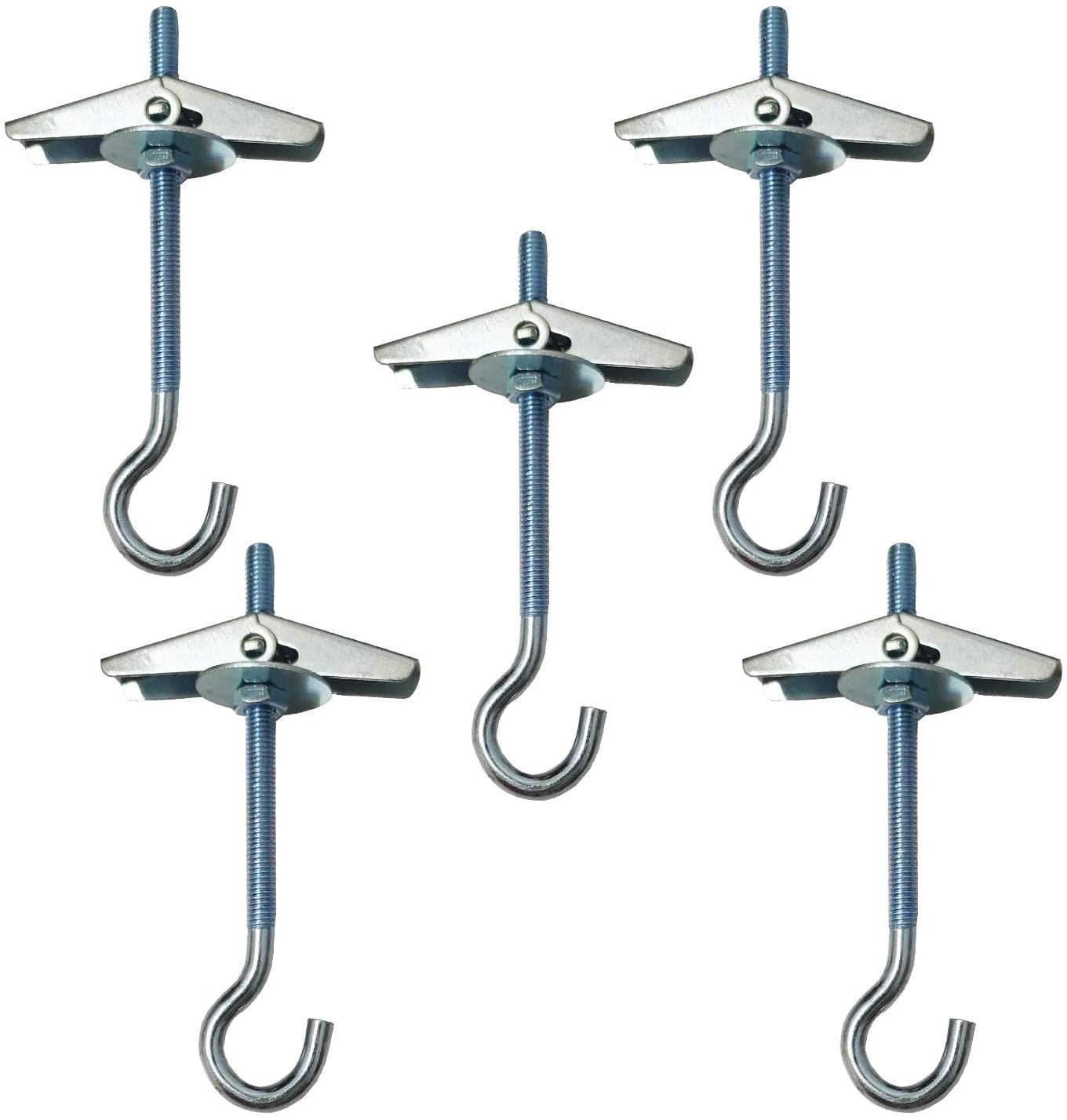 Buy UM 5 Packs M5 Carbon Steel Plasterboard Ceiling Hooks Spring