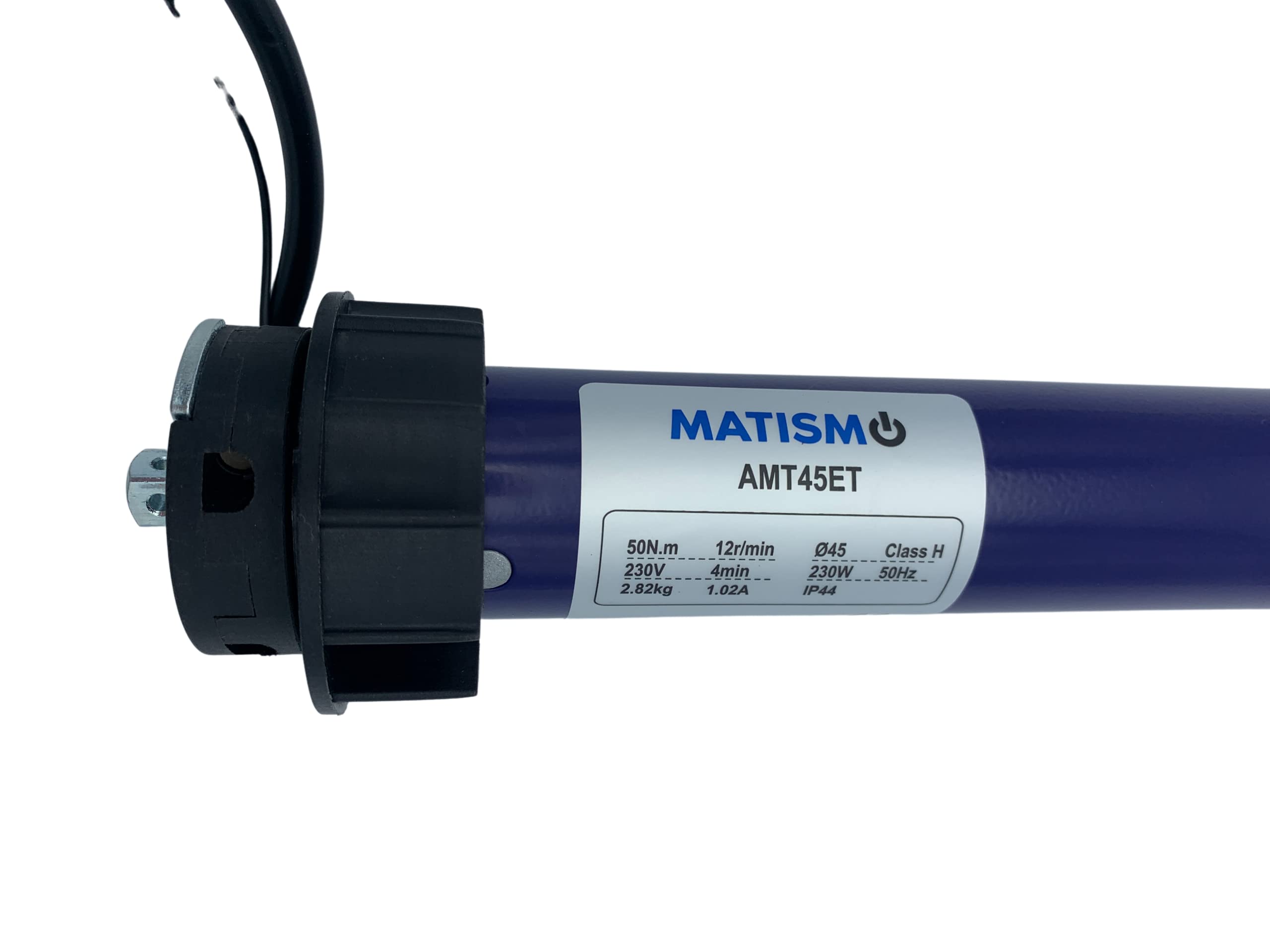 MATISMO AMT45E Markisenmotor mit Fernbedienung - für 70 mm Achse - Elektronischer Handlauf und Fernbedienung im Lieferumfang enthalten
