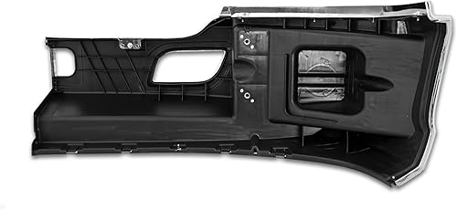 Miniatura 4 de KOZAK Extensión de parachoques de esquina de plástico cromado sin agujero para luz antiniebla (lado derecho del pasajero) con soporte compatible con