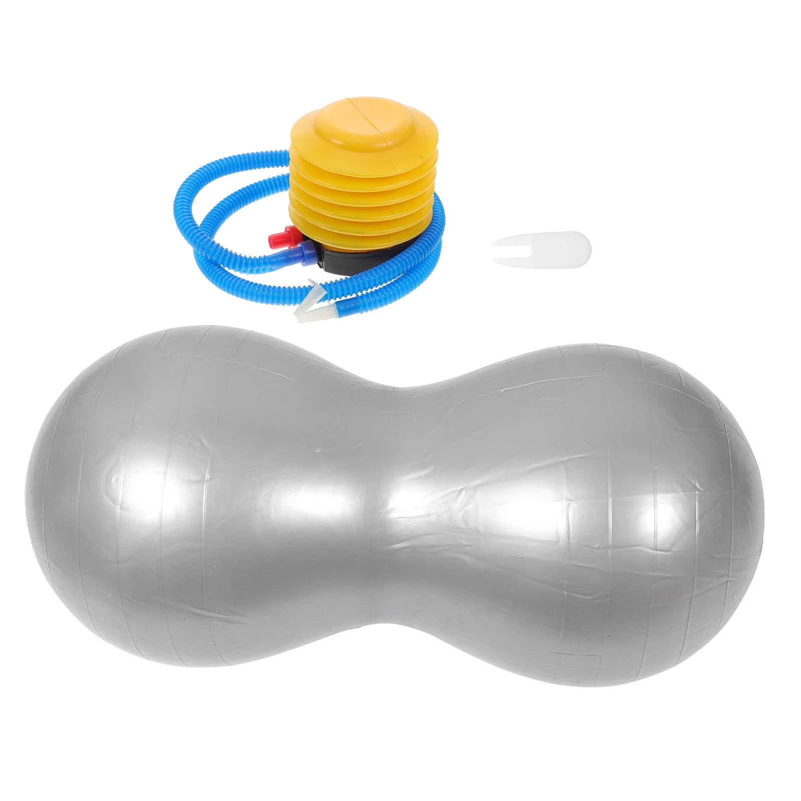 TOYANDONA Dickwandiger Erdnuss Gymnastikball für Balance und Muskeltraining mit Rutschfestem PVC Material und Inklusive Luftpumpe für Therapie und Fitness