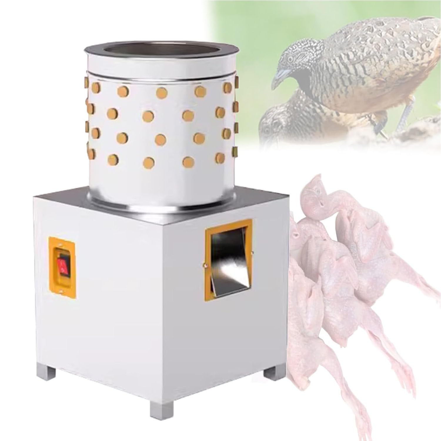 Plumeuse à la volaille 1440r/Min avec 95 doigts souples en inox
