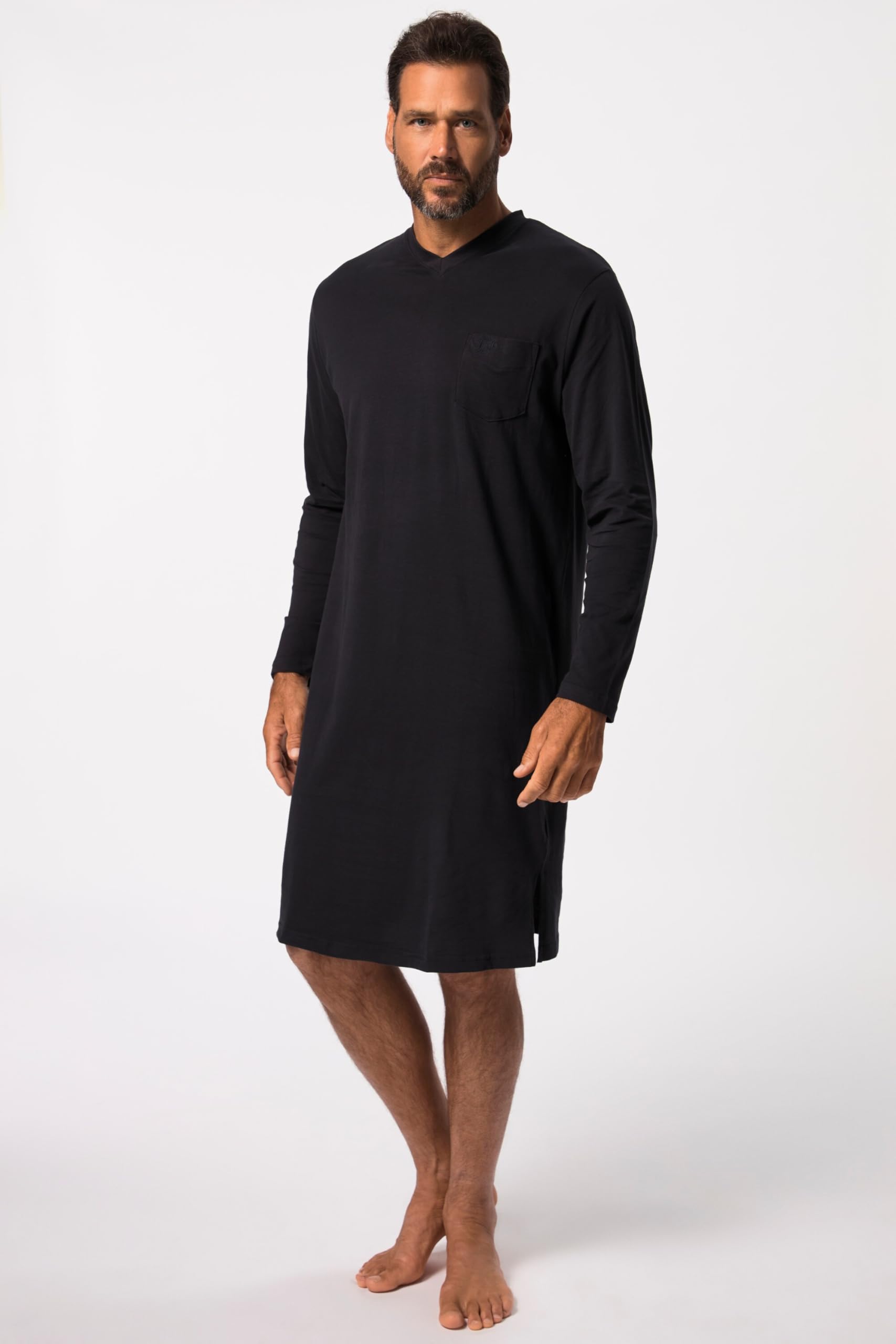 JP 1880 Nachthemd, V-Ausschnitt, DP Camisa de Noche Hombre (Pack de 2)