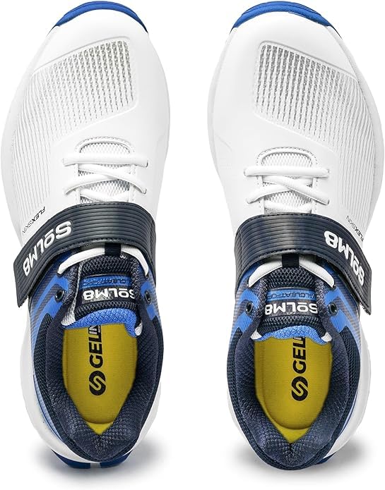 Image of SOLM8 S8 Cricket Shoes with Rubber Spikes - Performance Cleats for Men on Outdoor Turf /Grass, Featuring Wide Toe, Speed-Fit Lacing and New Gel Cushioned Insole
