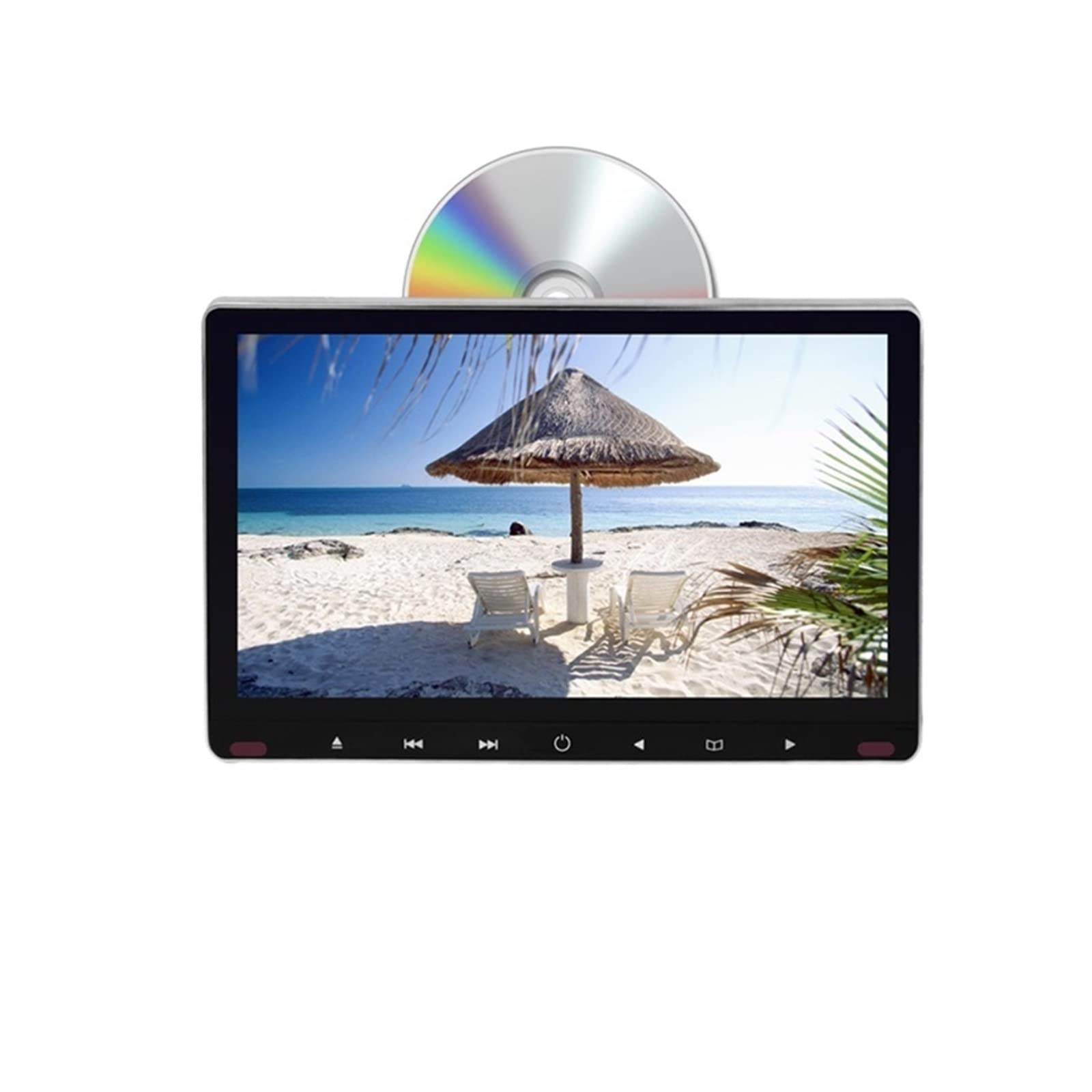 Pantalla de coche para niños en el asiento trasero: reproductor MP5 y DVD 1080P