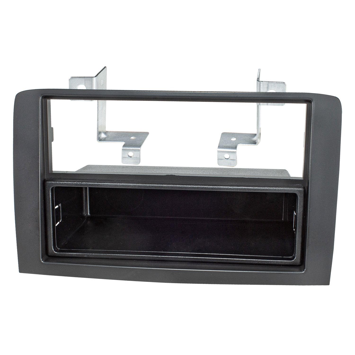 tomzz Audio 2414-028 Set di pannelli radio compatibili con Fiat Idea Lancia Musa nero con adattatore radio ISO
